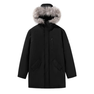 Men's Casual Loose Version Warm Jacket, ChicHooded Long Jacket, Autumn And Winter WarmThick Parka